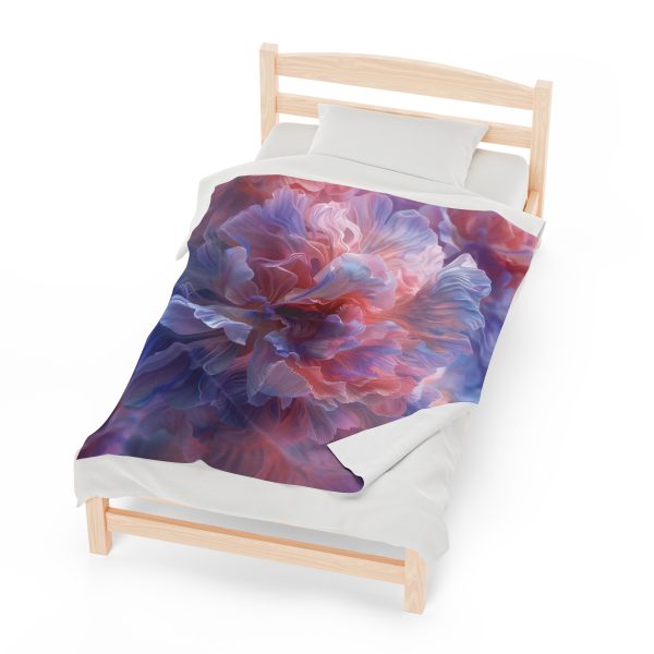 Floral Nebula 08 - Velveteen Plush Blanket - Image 21