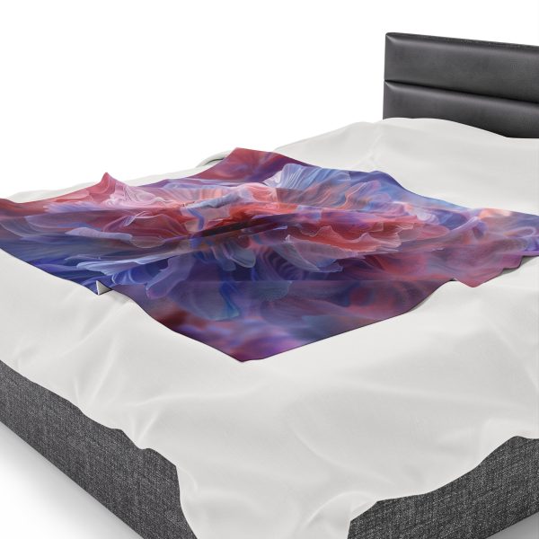 Floral Nebula 08 - Velveteen Plush Blanket - Image 23