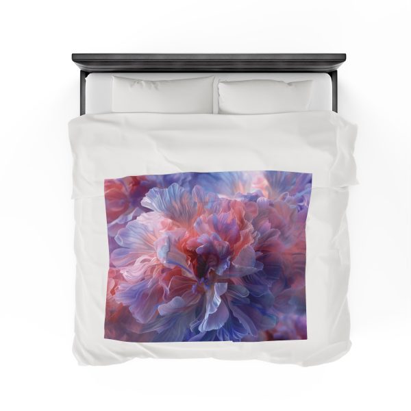 Floral Nebula 08 - Velveteen Plush Blanket - Image 24