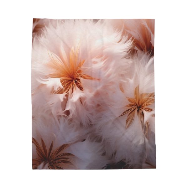 Soft Fantasy Feather Puffs - Velveteen Plush Blanket - Image 17