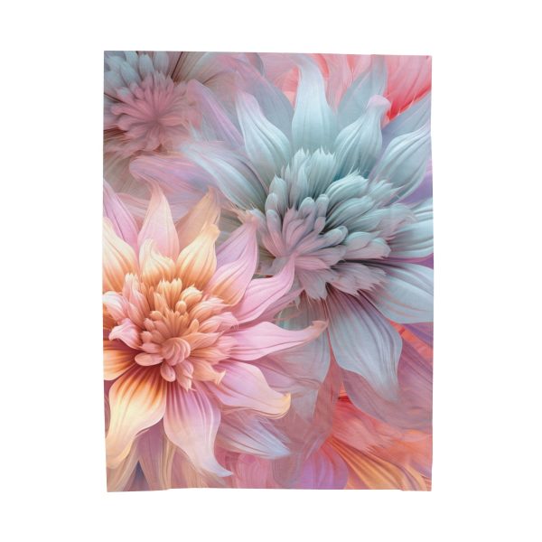 Pastel Fantasy Baroque Floral 03 - Velveteen Plush Blanket - Image 18