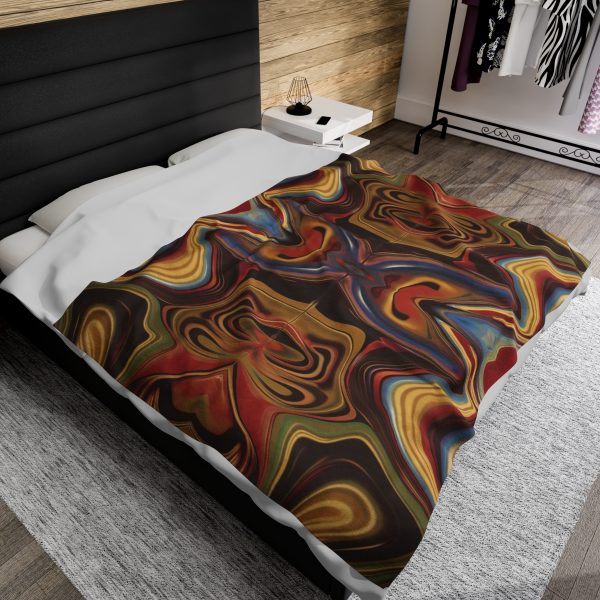 Lipnotic Kaleidoscope Background 01 - Velveteen Plush Blanket - Image 5