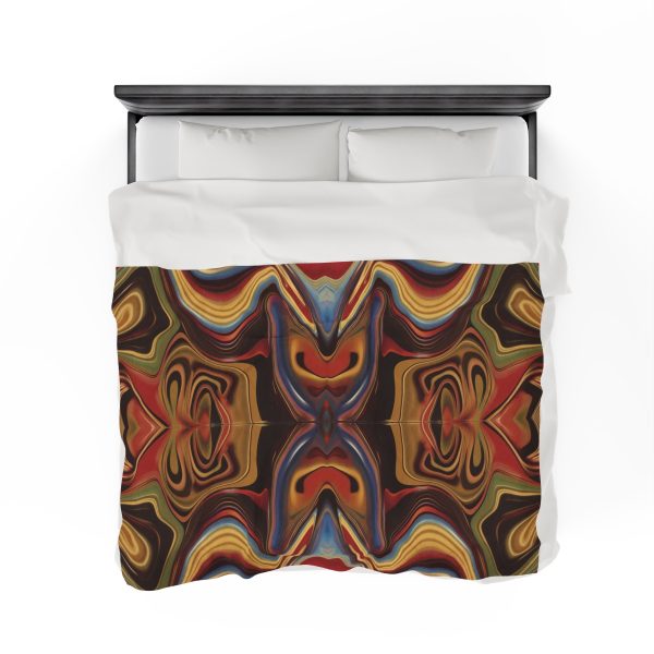 Lipnotic Kaleidoscope Background 01 - Velveteen Plush Blanket - Image 8