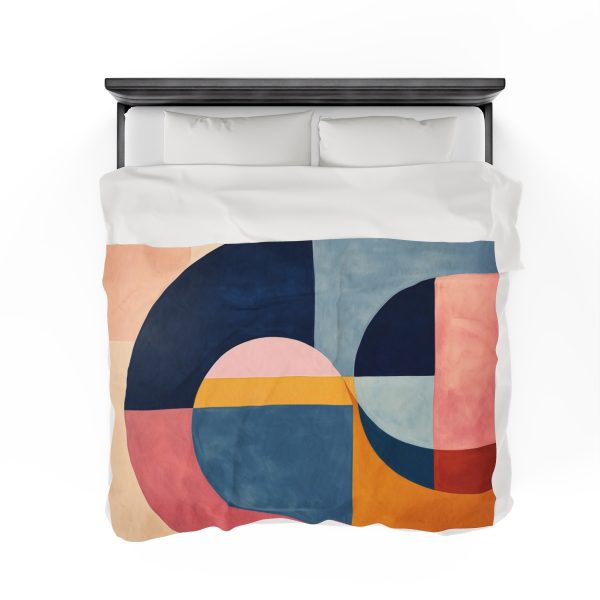 Soft Geometric Windows - Velveteen Plush Blanket - Image 8