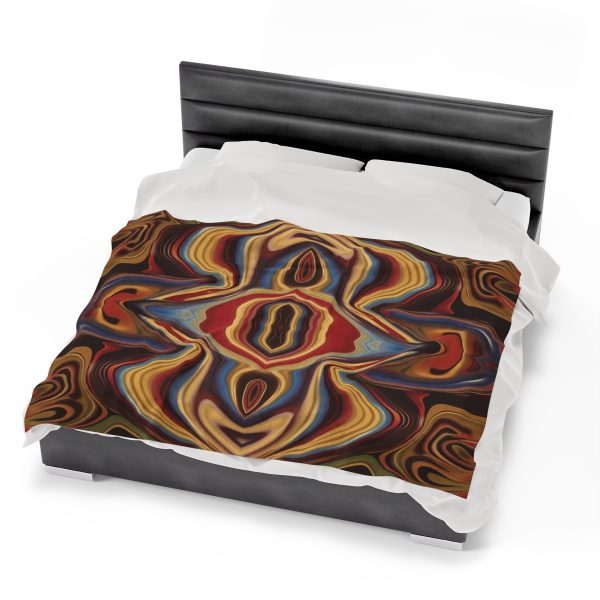 Lipnotic Kaleidoscope Background 03 - Velveteen Plush Blanket