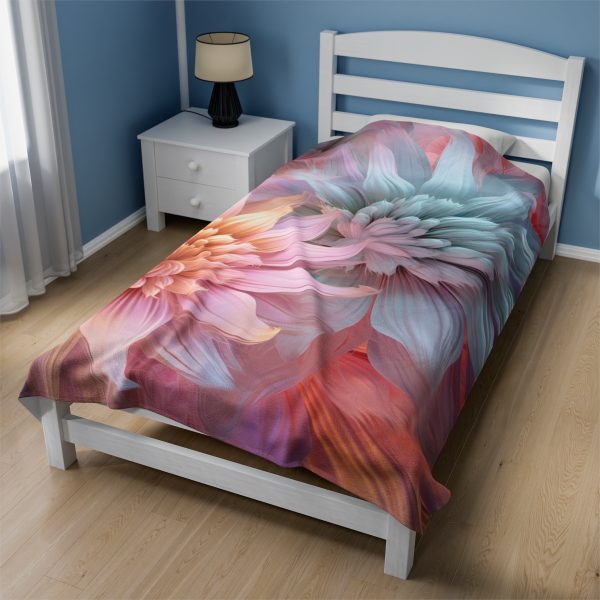 Pastel Fantasy Baroque Floral 03 - Velveteen Plush Blanket - Image 20