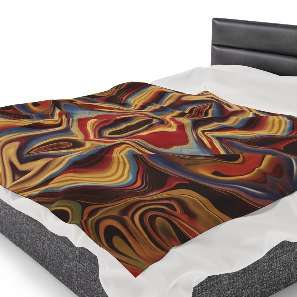 Lipnotic Kaleidoscope Background 03 - Velveteen Plush Blanket - Image 7