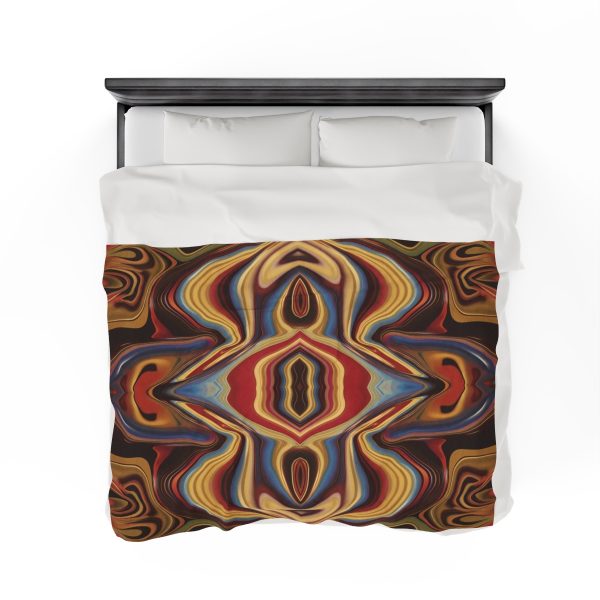 Lipnotic Kaleidoscope Background 03 - Velveteen Plush Blanket - Image 8