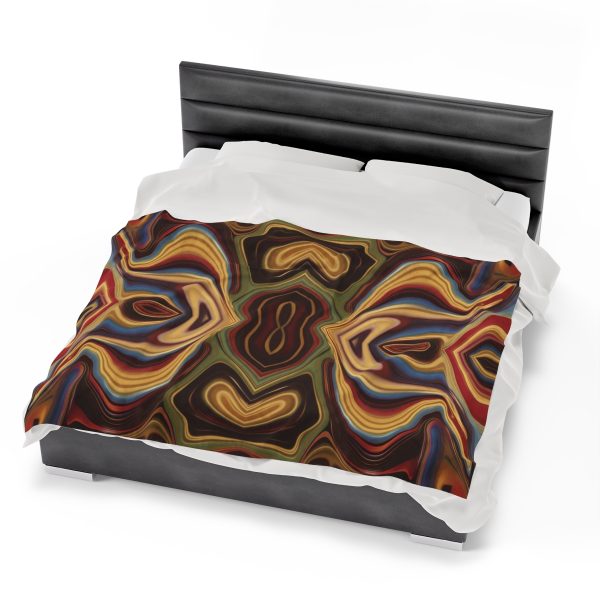 Lipnotic Kaleidoscope Background 04 - Velveteen Plush Blanket