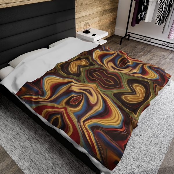 Lipnotic Kaleidoscope Background 04 - Velveteen Plush Blanket - Image 5