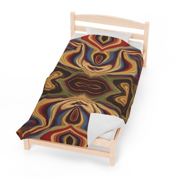 Lipnotic Kaleidoscope Background 04 - Velveteen Plush Blanket - Image 6