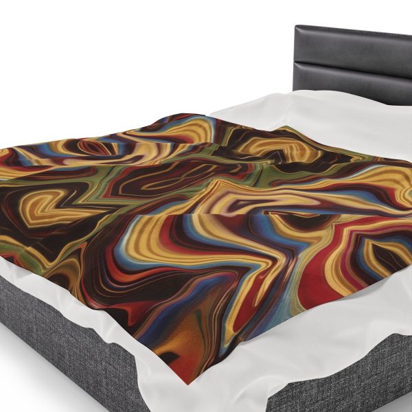 Lipnotic Kaleidoscope Background 04 - Velveteen Plush Blanket - Image 7