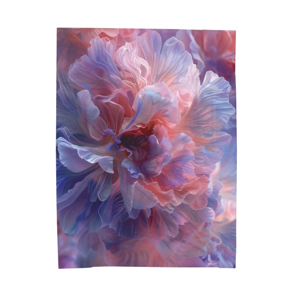 Floral Nebula 08 - Velveteen Plush Blanket - Image 2