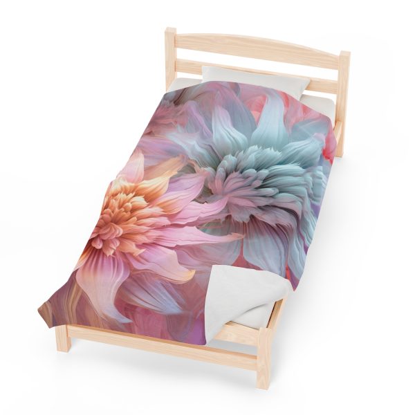 Pastel Fantasy Baroque Floral 03 - Velveteen Plush Blanket - Image 22