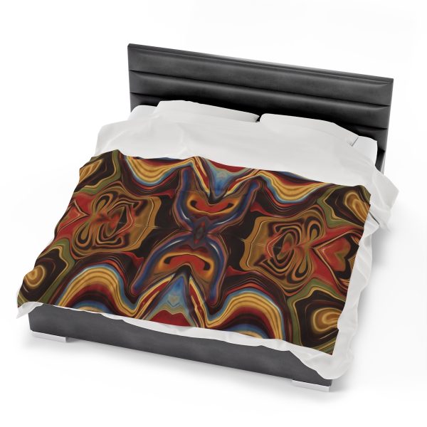 Lipnotic Kaleidoscope Background 01 - Velveteen Plush Blanket