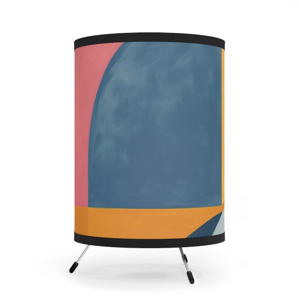 Soft Geometric Windows - Tripod Lamp with High-Res Printed Shade, USCA plug - Image 2