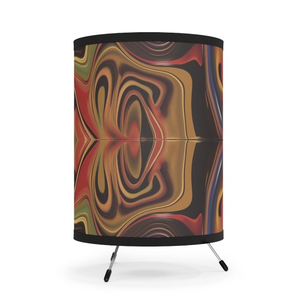 Lipnotic Kaleidoscope Background 02 - Tripod Lamp with High-Res Printed Shade, USCA plug - Image 4