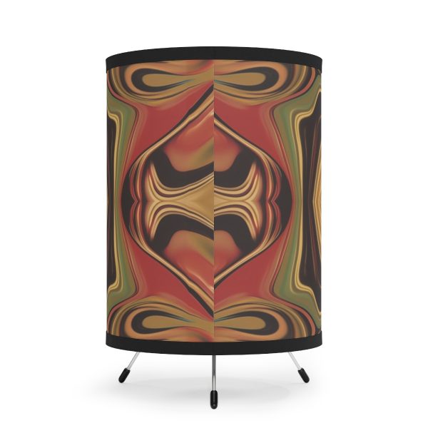 Lipnotic Kaleidoscope Background 04 - Tripod Lamp with High-Res Printed Shade, USCA plug - Image 3