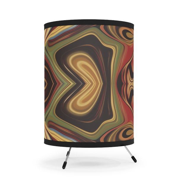 Lipnotic Kaleidoscope Background 04 - Tripod Lamp with High-Res Printed Shade, USCA plug - Image 4