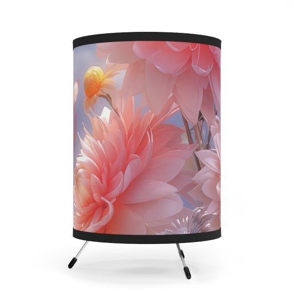 Rise and Shine Bouquet - Tripod Lamp with High-Res Printed Shade, USCA plug - Image 2