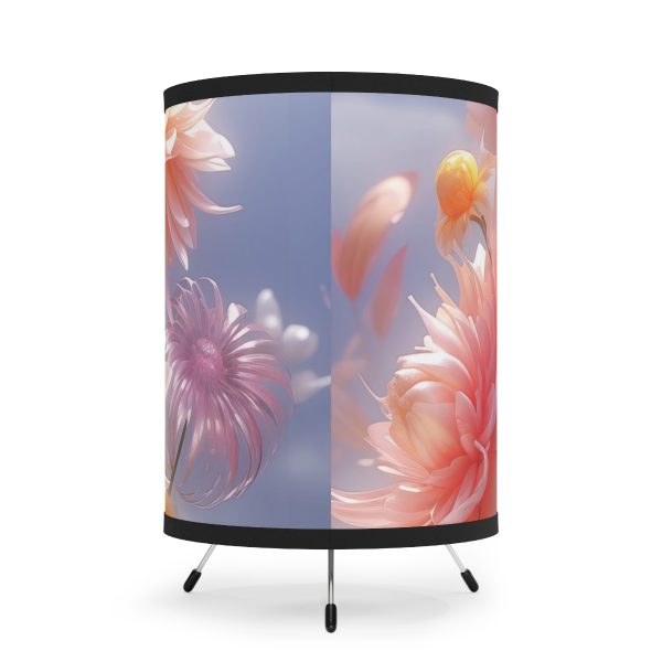 Rise and Shine Bouquet - Tripod Lamp with High-Res Printed Shade, USCA plug - Image 3