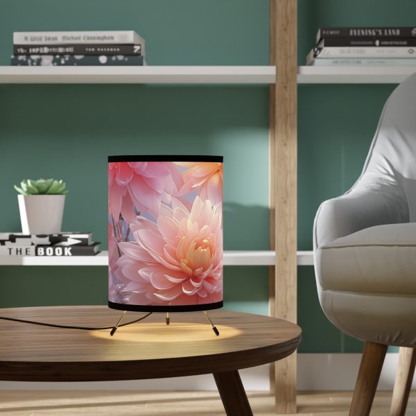 Rise and Shine Bouquet - Tripod Lamp with High-Res Printed Shade, USCA plug - Image 6