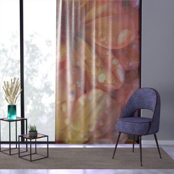 Bright Fantasy Floral 04 - Left Side Sheer Window Curtain (1 Piece) - Image 3