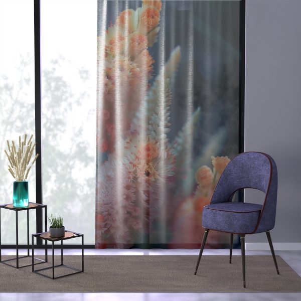 Bright Fantasy Floral 06 - Right Side Sheer Window Curtain (1 Piece) - Image 3