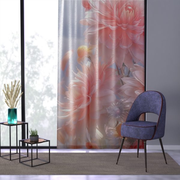 Rise and Shine Bouquet - Left Side Sheer Window Curtain (1 Piece) - Image 3