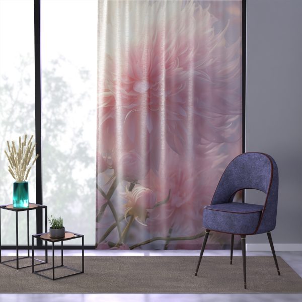 Rise and Shine Powder Puffs - Right Side Sheer Window Curtain (1 Piece) - Image 3