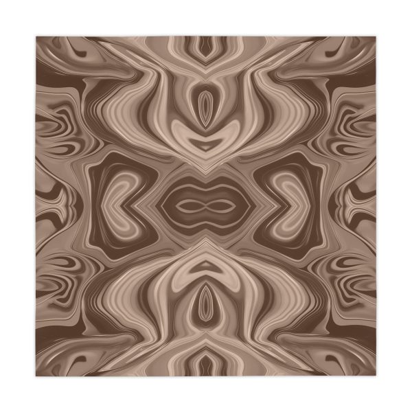 Lipnotic Kaleidoscope Background In Almondine 04 - Tablecloth - Image 2