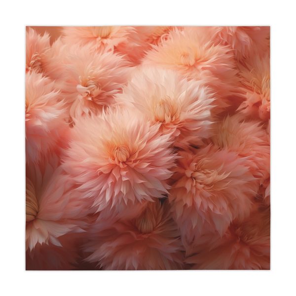 Lovely Fuzzy Buds in Peach 02 - Tablecloth - Image 2