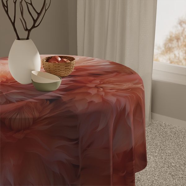 Lovely Fuzzy Buds in Peach 02 - Tablecloth - Image 5