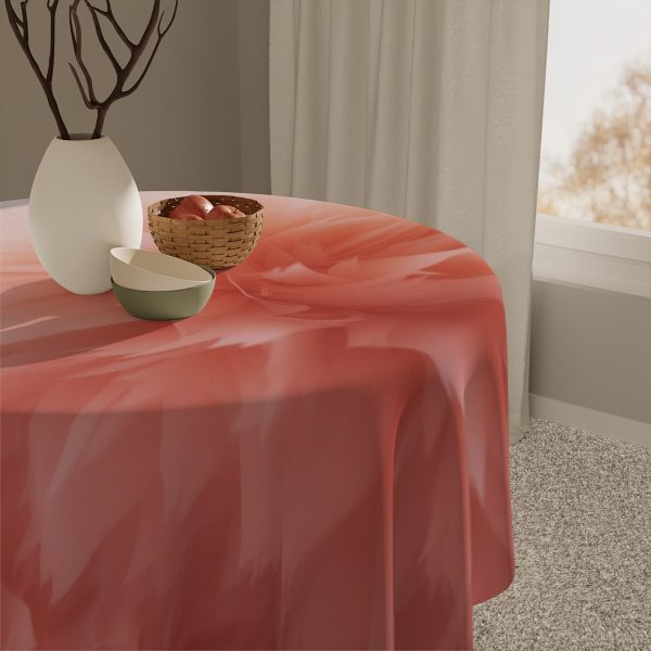 Lovely Fuzzy Buds in Peach 03 - Tablecloth - Image 5