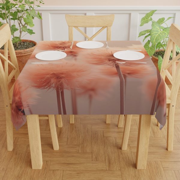 Misty Peach Dandelions - Tablecloth - Image 4