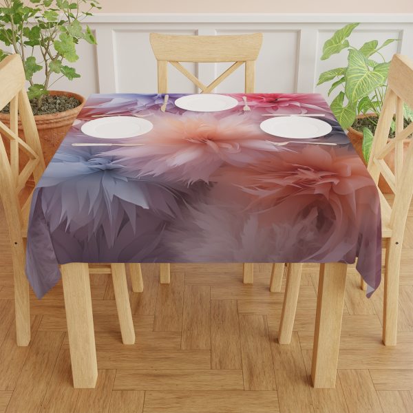 Pastel Palette Fantasy Feather Puffs - Tablecloth - Image 4