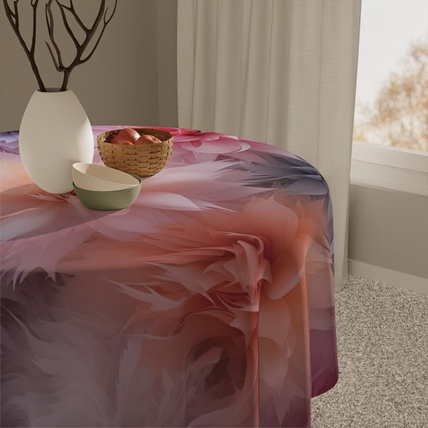 Pastel Palette Fantasy Feather Puffs - Tablecloth - Image 5