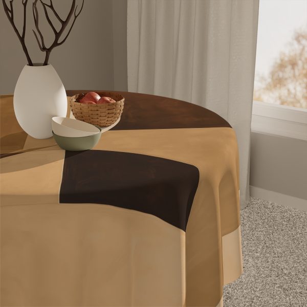 Soft Geometric Windows in Honey Yellow Tone - Tablecloth - Image 5