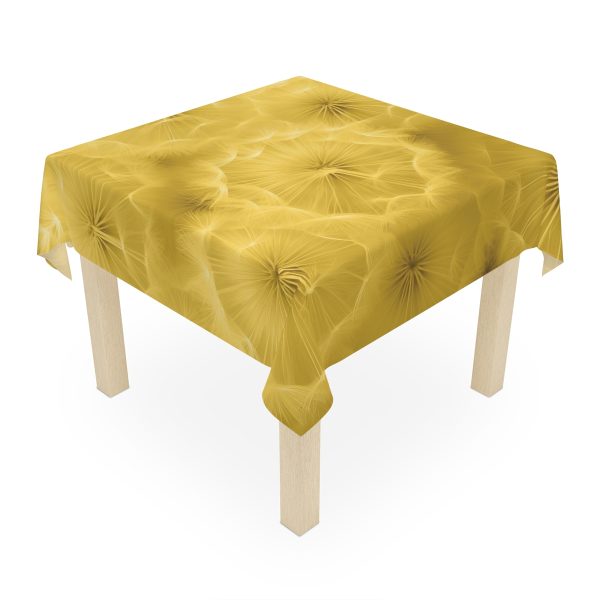 Dandelion Down Motif in Super Lemon Tone - Tablecloth