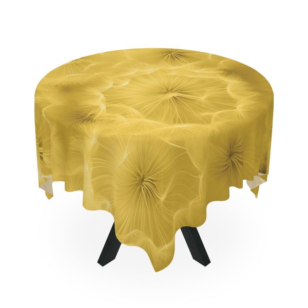 Dandelion Down Motif in Super Lemon Tone - Tablecloth - Image 3