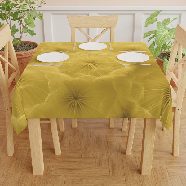 Dandelion Down Motif in Super Lemon Tone - Tablecloth - Image 4