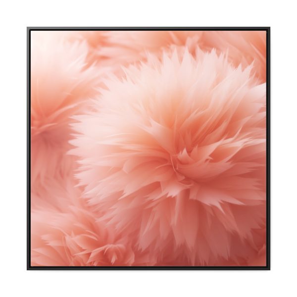 Lovely Fuzzy Buds in Peach 03 - Gallery Canvas Wraps, Square Frame - Image 65