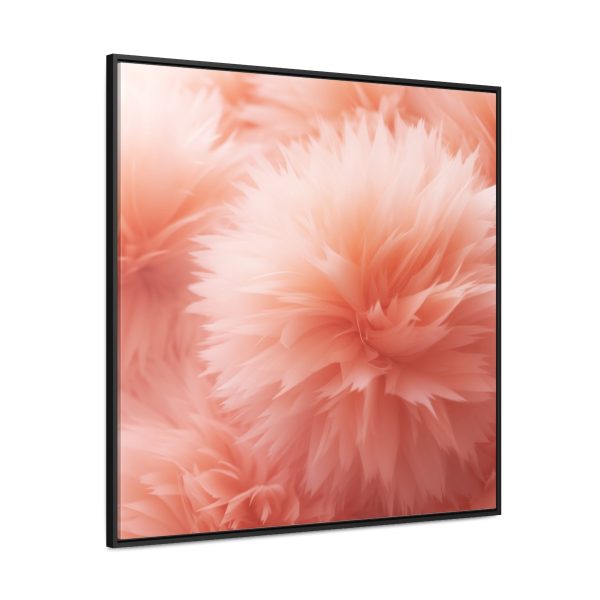 Lovely Fuzzy Buds in Peach 03 - Gallery Canvas Wraps, Square Frame - Image 66