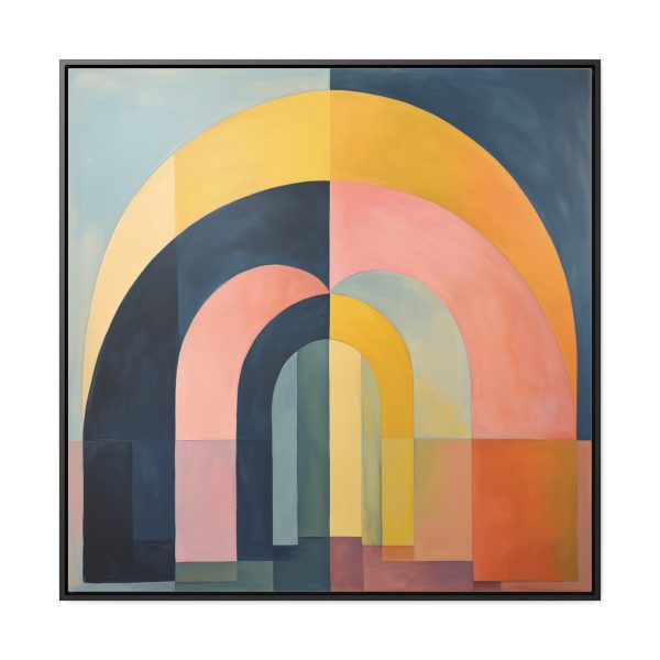 Soft Geometric Archways - Gallery Canvas Wraps, Square Frame - Image 65