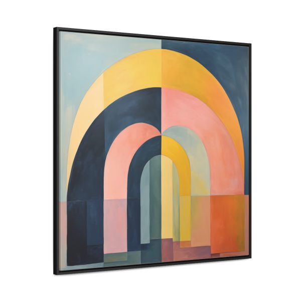 Soft Geometric Archways - Gallery Canvas Wraps, Square Frame - Image 66