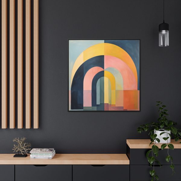 Soft Geometric Archways - Gallery Canvas Wraps, Square Frame - Image 69