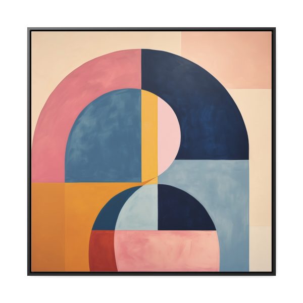 Soft Geometric Windows - Gallery Canvas Wraps, Square Frame - Image 65