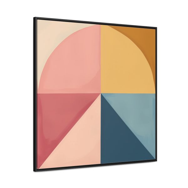 Soft Geometric Pyramid 02 - Gallery Canvas Wraps, Square Frame - Image 66