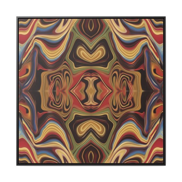 Lipnotic Kaleidoscope Background 02 - Gallery Canvas Wraps, Square Frame - Image 65