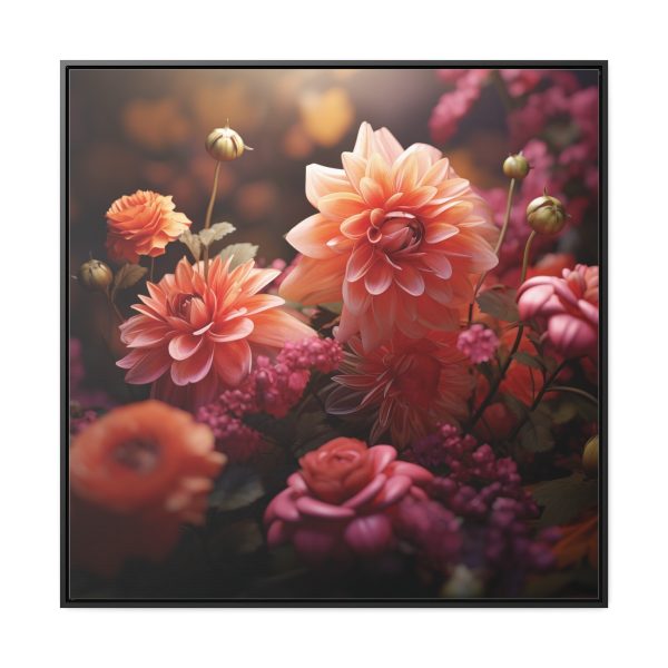 Bright Fantasy Floral 02 - Gallery Canvas Wraps, Square Frame - Image 65